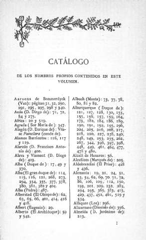 Catalogo de los nombres propios contenidos en este volumen