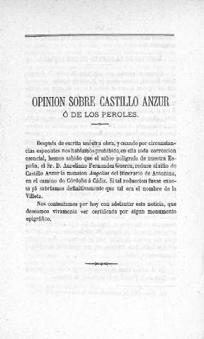 Opinión sobre Castillo Anzur ó de los Peroles