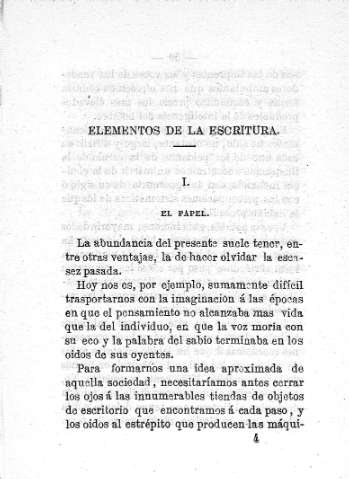 Elementos de la escritura
