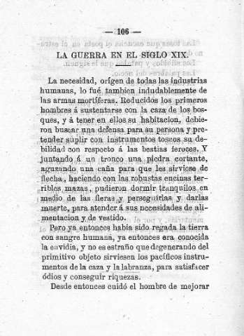 La guerra en el siglo XIX.