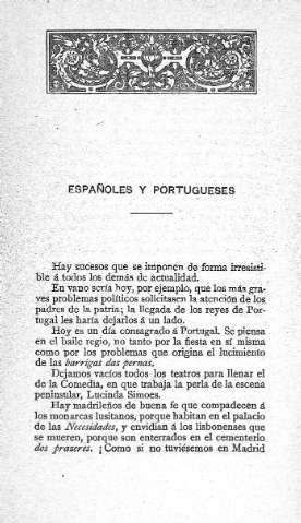 Epañoles y portugueses
