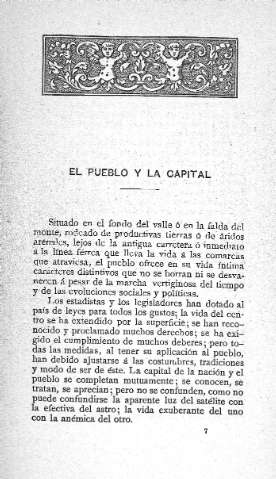El pueblo y la capital