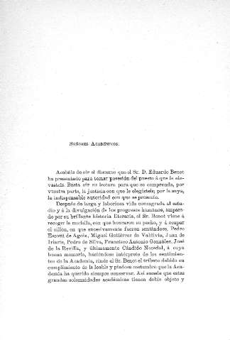 Señores académicos