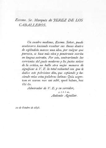 Excmo. Sr. Marqués de Jerez de los Caballeros