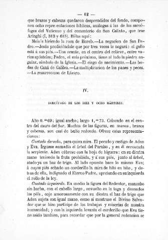 IV. Sarcófago de los diez y ocho mártires