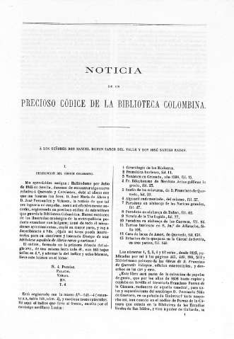 Noticia de un presioso código de la Biblioteca Colombina