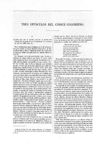 Tres  Opúsculos del Códice Colombino