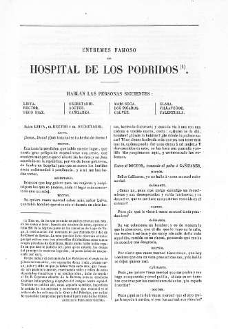 Entremeses famoso del Hospital de los podridos