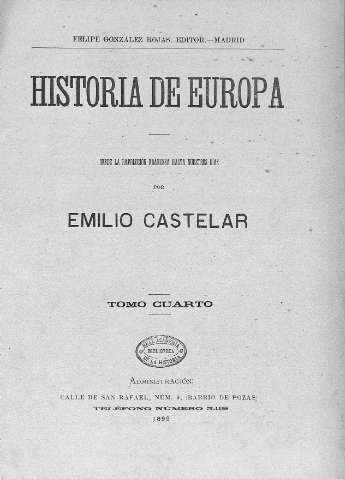 Historia de Europa. Tomo Cuarto