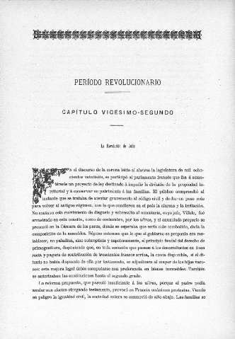 Periodo Revolucionario. Capitulo Vigésimo-Segundo 