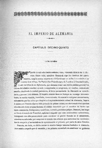 El Imprerio de Alemania. Capitulo Décimo-Quinto