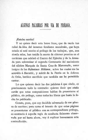 Algunas palabras por vía de Prólogo