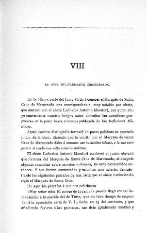 VIII. La obra militarmente considerada