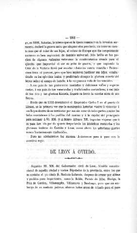 De León á Oviedo