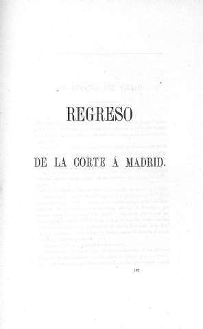 Regreso de la Corte á Madrid