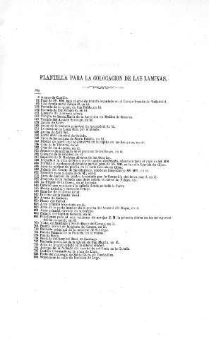 Plantilla para la colocación de las láminas
