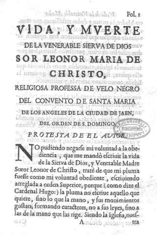 Protesta de el autor