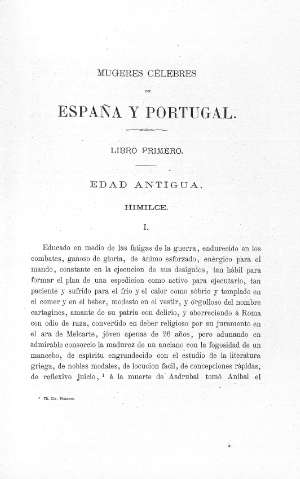 Libro primero. Edad Antigua. Himilce