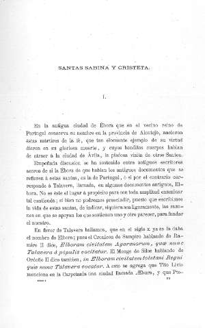 Santas Sabina y Cristeta