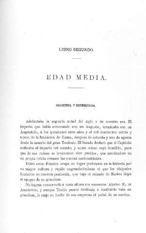 Libro segundo. Edad Media. Galsuinda y Brunequilda