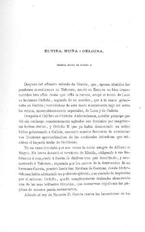 Elvira, Nuña ó Geloira, primera muger de Ordoño II