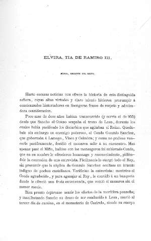 Elvira, tía de Ramiro III, monja, regente del reino