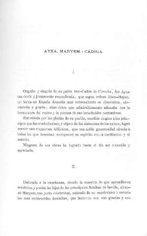 Ayxa, Maryem y Cádiga