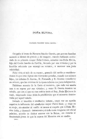 Doña Elvira, llamada también Doña Mayor