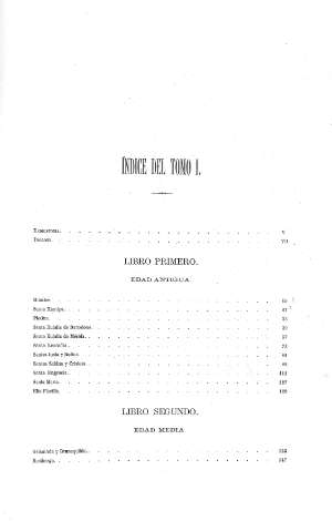 Índice del Tomo I