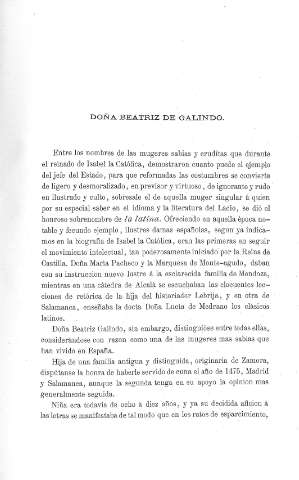 Doña Beatriz de Galindo