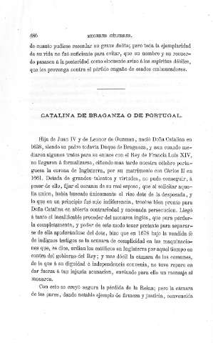 Catalina de Braganza y de Portugal