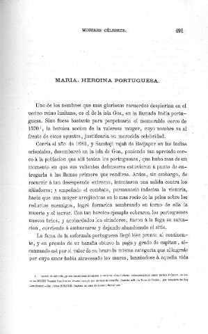 María, heroina de Portugal