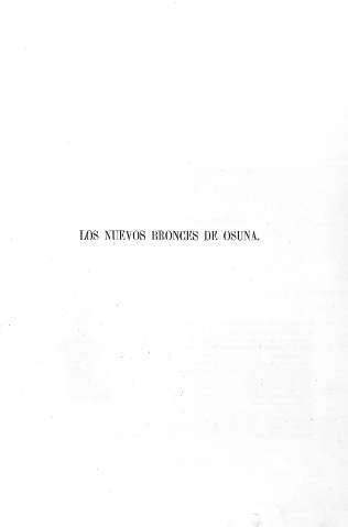 Los nuevos bronces de Osuna