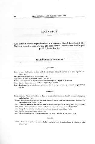 Apéndice. Antigüedades romanas