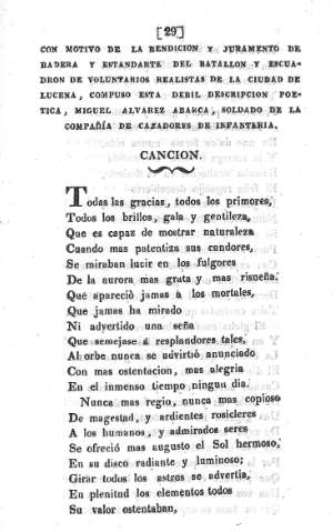 Con motivo de la bendición y juramento de bandera y estandarte... - Canción