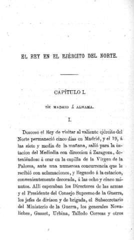 El Rey en el Ejército del Norte - Capítulo I. De Madrid á Alhama