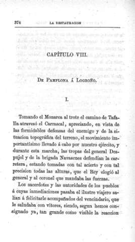 Capítulo VIII. De Pamplona á Logroño