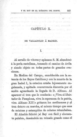 Capítulo X. De Valladolid á Madrid