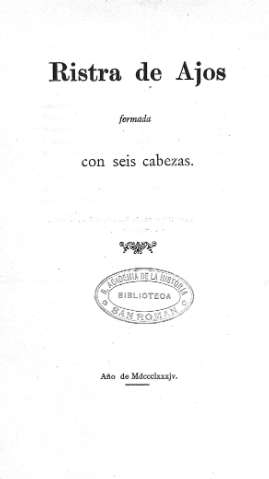 Ristra de ajos formada con seis cabezas