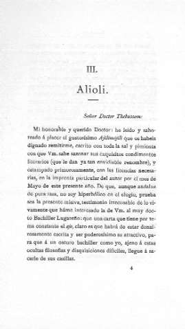 III. Alioli