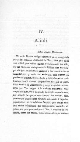 IV. Alioli