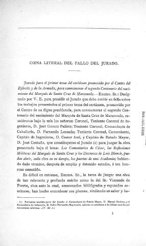 Copia literal del fallo del jurado