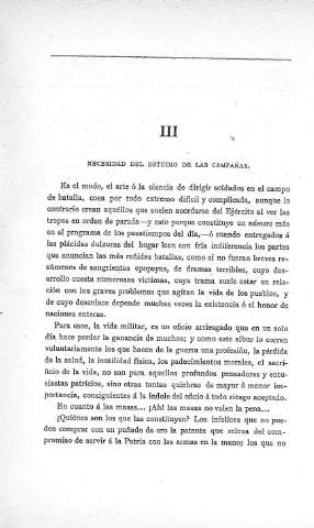 III. Necesidad del estudio de las campañas