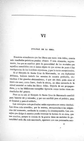 VI. Utilidad de la obra