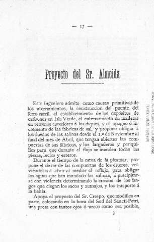 Proyecto del Sr. Almeida