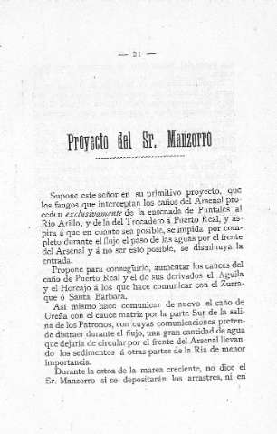 Proyecto del Sr. Manzorro