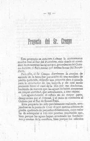 Proyecto del Sr. Crespo