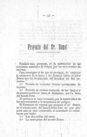 Proyecto del Sr. Benot