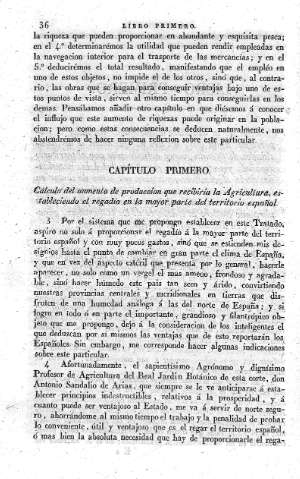 Capítulo Primero. Cálculo del aumento de produccion que recibiria la Agricultura ...