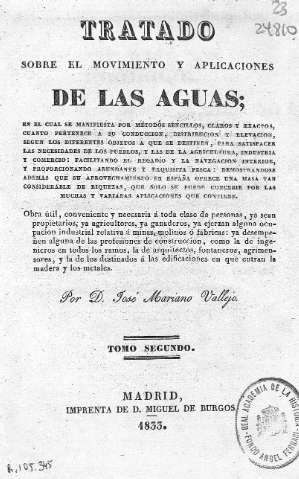 Tratado sobre el movimiento y aplicaciones de las aguas